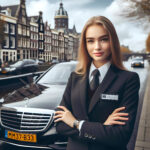 blackwaze luxury chauffeur car with female driver in amsterdam