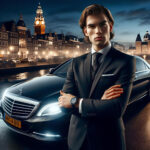 chauffeur car with driver in amsterdam, netherlands